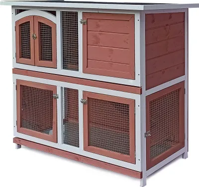 Produktbild von Elmato 11045 Kaninchenstall Harry 2-stöckig 120x60x109cm