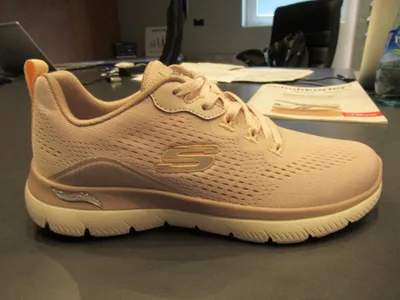 Image de Skechers WIP 150754-LTMV in Light Mauve Mesh/Synthetic/Peach Trim color size 36