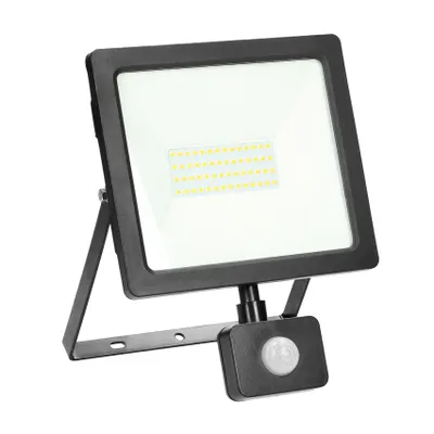 Produktbild von Flutlicht LED ALLED mit Bewegungsmelder PIR 50W 4000K 2300lm IP44 schwarz