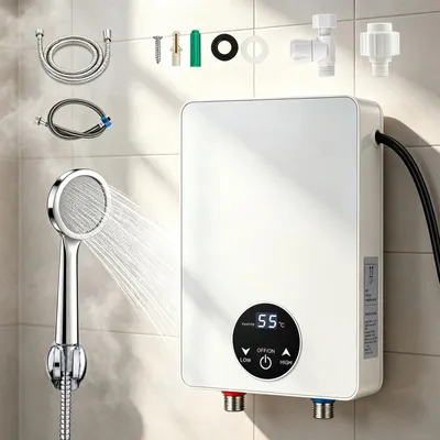 Imagen del producto de Calentador de agua eléctrico instantáneo, 6000 W, 220 V