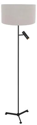 Produktbild von Steinhauer - stehlampe - Stang - schwarz - metall textil - Ø 40cm - LED_E27 - 4837ZW