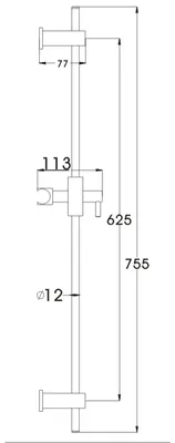 Produktbild von PaulGurkes Duschstange Duschsäule Brausestange Aufputz Dusche