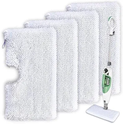 Image de Chiffons en tissu, lot de 4, blancs