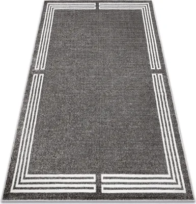 Zdjęcie produktu dla Dywan MATEO 8034/644 Nowoczesny ramka - strukturalny szary 240x330 cm