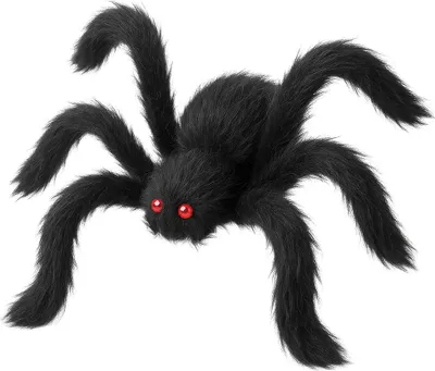 Produktbild von Halloween Spinnen Dekoration Riesenspinnen Gruselige Tier Attrappe Gruselparty Atmosphäre, Farbe: Schwarz