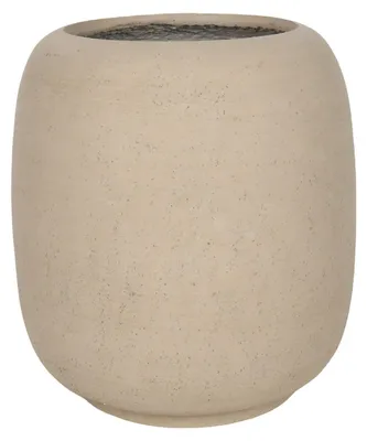 Image de Pot pour plante d'intérieur Rebecca Mobili Heliosa 37 x 32,5 x 32,5 cm, beige, oxyde de magnésium, style moderne