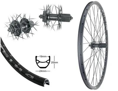 Produktbild von Bärwinkels Hinterrad 28" 19-622 Disc Shimano 6-Loch Scheibenbremse Industrielager 8-10fach
