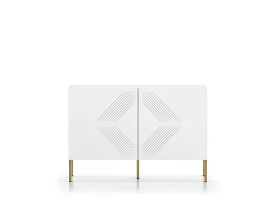 Image de Commode deux portes ADELE 2 – blanc / or