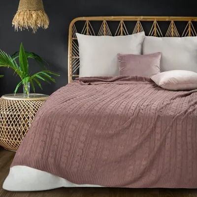 Produktbild von Eurofirany Decke Wohndecke Sofadecke Acryl 2 rosa 130x170 cm rosa