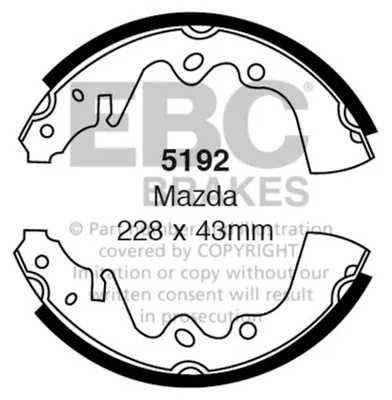 Imagen del producto de Juego de pastillas de freno traseras para Mazda