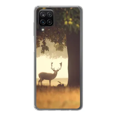 Produktbild von MuchoWow® Handyhülle Schutzhülle Hülle für Samsung Galaxy A12 Hirsche - Bäume - Wald Silikon Softcase Handy Hülle - Bild