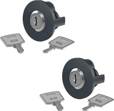 Produktbild von BASI - Steckdosenschloss - STS 40 - für alle Schuko Steckdosen Typ F - ABS Kunststoff - 2er Set - inkl. 2 Schlüssel - Gleichschließend - 2X1500-0000