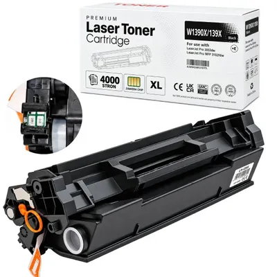Produktbild von Ersatztoner für HP 139X mit Chip XL 4000 Seiten 3002dw 3102fdw