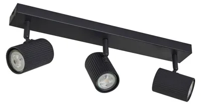 Produktbild von Lindby Deckenstrahler Kardis, dunkelgrau, 3-fl, Metall, GU10