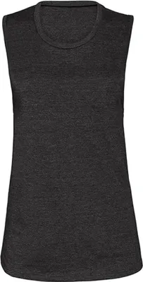 Produktbild von Bella 6003 | WomenŽs Jersey Muscle Tank Airlume Baumwolle - Farbe: Dark Grey Heather - Größe: XL