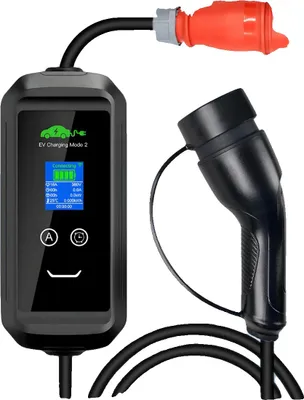 Image de Chargeur pour véhicule électrique, puissance de 11 kW, fonction de minuterie Wi-Fi, 7 m au total avec application, type 2