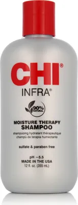 Productafbeelding van CHI Infra Shampoo, 300 ml, Shampoo, Voor dames, Geschikt voor alle haartypes, Voor beschadigd haar, Tegen kroes, Hydraterend, Voedend, Herstellend, Revitaliserend, Voor glanzend haar, Voor meer volume, Fles
