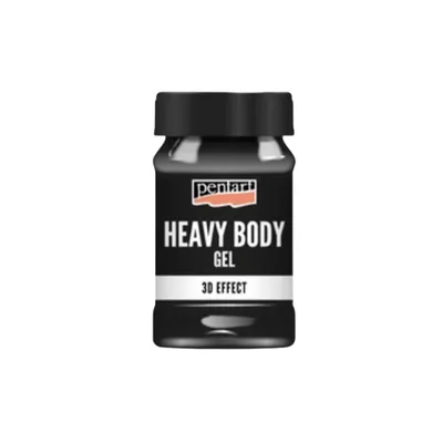 Zdjęcie produktu dla PENTART Heavy Body Gel, błyszczący, 100 ml, czarny