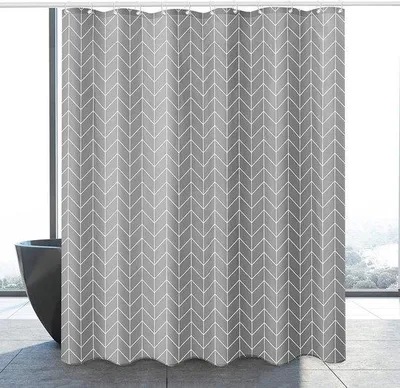 Productafbeelding van Famanu douchegordijn met pijlpatroon - 180 x 200 cm