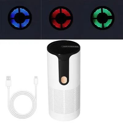 Produktbild von Luftreiniger mit Aromatherapie, H13 HEPA-Filter, USB-C, 60 Tage Standby, leise ≤36 dB, für Auto, Büro und Zuhause, entfernt Staub, Rauch und Allergene