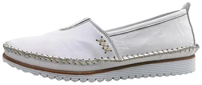 Immagine prodotto di Andrea Conti - Scarpe da donna, mocassini, ballerine, colore bianco, casual