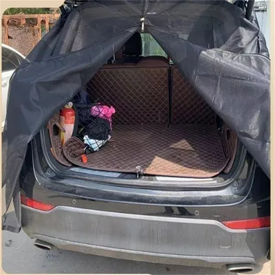 Immagine prodotto di INF Copertura del bagagliaio della porta incernierata del portellone posteriore della tenda per auto L