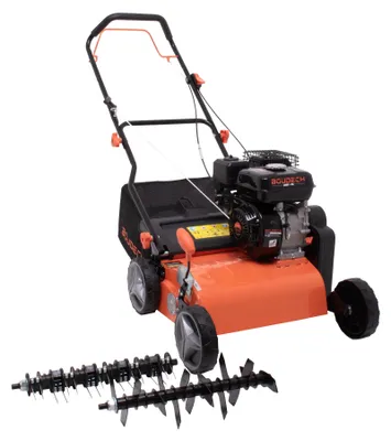 Immagine prodotto di Arias 196 - Arieggiatore Multiuso a Scoppio 2 in 1 196cc 4Hp per Prato con Lame e Artigli Taglio 42 cm 6 Livelli di Profondità