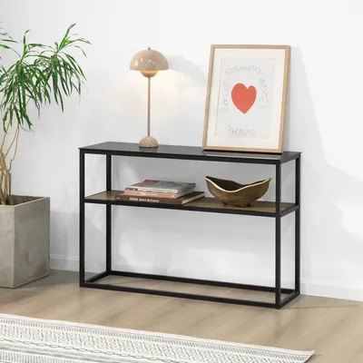 Produktbild von SoBuy FSB43-SCH Konsolentisch Glasoberfläche Flurtisch Sideboard Beistelltisch