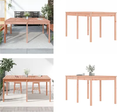 Zdjęcie produktu dla vidaXL Stół ogrodowy 159,5x82,5x76 cm z litego drewna daglezji zielonej - Stół ogrodowy - Stoły ogrodowe - Stół na zewnątrz - Stół na patio