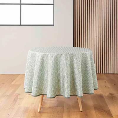 Produktbild von Runde Tischdecke mit glänzendem Muster, Ø 180 cm