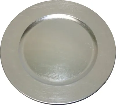 Produktbild von Platzteller Kunststoff Ø 33 cm silber - 6 Stück