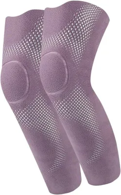 Produktbild von Unisex thermische kniebeschermers, elastische Unterstützung, warme Beinwärmer für Skifahren und Radfahren, Paar, Fleece, 45-58 cm.