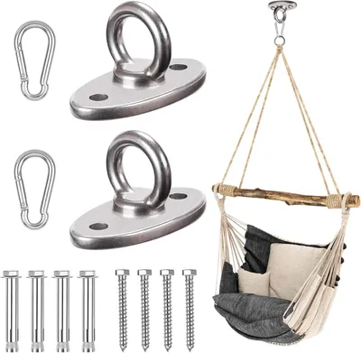 Produktbild von Deckenhaken 500 kg, 2 Stück, Edelstahl 304, für Boxsäcke