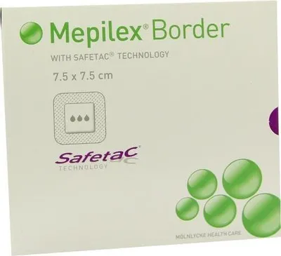 Produktbild von Mepilex Border Schaumverband 7,5x7,5 cm 10 St