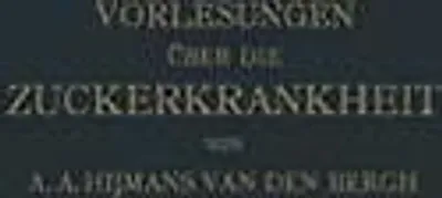 Produktbild von Vorlesungen über die Zuckerkrankheit