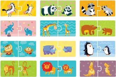 Immagine prodotto di DODO puzzle animali mamme e cuccioli 12x2 pezzi