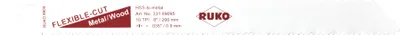 Produktbild von RUKO 5x Säbelsägeblatt 8909 HSS geschränkt gefräst - 33189095
