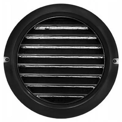 Obrázek produktu pro Vents Kulatá černoá ventilační mřížka ø100 mm