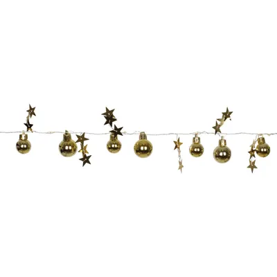 Produktbild von Star Trading 728-06, Leichte Dekorationskette, Gold, Silber, Transparent, Polyvinylchlorid (PVC), Transparent, 10 Glühbirne(n), LED