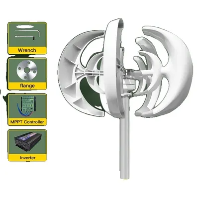 Produktbild von Windkraftgenerator, Vertikale Achse, Hohe Effizienz, 24V-a, Inselnetzsystem, 1000W-b