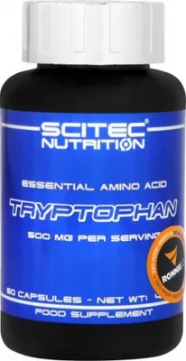Obrázok produktu pre Scitec Nutrition Tryptophan 60 kapsúl / Podpora spánku / Aminokyselina L-tryptofán v kapsuliach