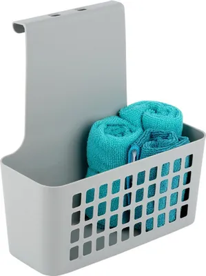 Produktbild von Hängekorb Ablage Aufbewahrungskorb Organizer über die Tür grau
