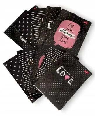 Image de MAJEWSKI A5 Notebook 60k Laminated Grille Golden Love P10 Prix mixte pour 1 pièce