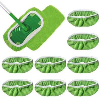Productafbeelding van 8 Herbruikbare Mikrofiber Doeken voor Swiffer Vloermop