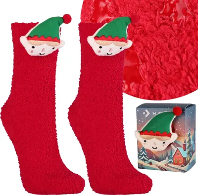 Produktbild von Moraj Vánoční ponožky pánské dámské teplé ponožky s ABS dárkem Unisize 250-023, 35-45