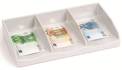 Produktbild von Banknotenfach B 3 Serie lichtgrau mit 3 Einzelfächern