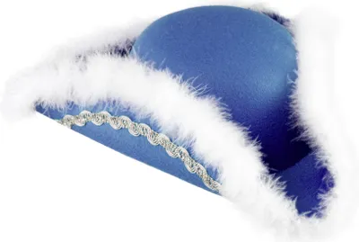 Produktbild von O28083-25-59-60 blau mit Silberborte Damen-Herren Funkenhut Gr.59-60