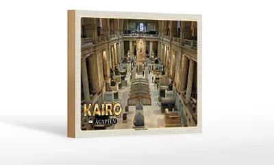 Produktbild von Holzschild Reise 18x12 cm Kairo Ägypten Koptisches Museum