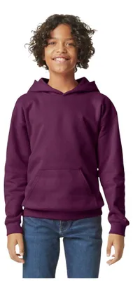 Immagine prodotto di Gildan - Felpa con cappuccio "Softstyle" di peso medio per bambini FK3332 (XL) (rosso vino)