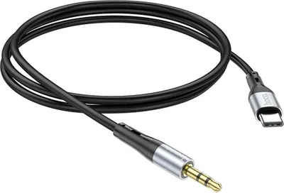 Obrázok produktu pre Kábel AUX Jack 3,5 mm na USB C Hoco 1 m UPA22 čierny